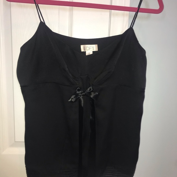 Black silk and sequin camisole - Picture 3 of 5